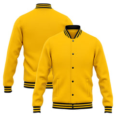 Custom Varsity Jacket Letterman Jacket For Men, Women And Youth Yellow