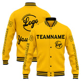 Custom Varsity Jacket Letterman Jacket For Men, Women And Youth Yellow