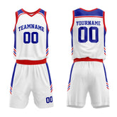 Custom White-Royal-Red Basketball Jersey for man women uniform Suit Kids Adults Personalized Jersey