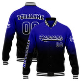 Custom Varsity Jacket Letterman Jacket For Men, Women And Youth Royal&Black