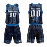Custom Navy-Blue Basketball Jersey for man women uniform Suit Kids Adults Personalized Jersey