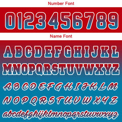 Custom Varsity Jacket Letterman Jacket For Men, Women And Youth Blue Red