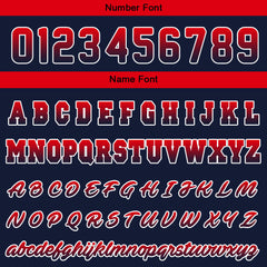 Custom Varsity Jacket Letterman Jacket For Men, Women And Youth Navy Red