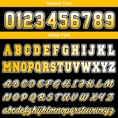 Custom Varsity Jacket Letterman Jacket For Men, Women And Youth Yellow Black