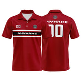 Custom Football Polo Shirts for Men, Women, and Kids Add Your Unique Logo&Text&Number Atlanta