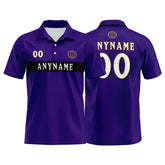 Custom Football Polo Shirts for Men, Women, and Kids Add Your Unique Logo&Text&Number Baltimore