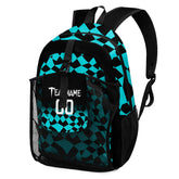 Customize Teal White Backpacks Featuring Personalized Names, Numbers and Logos