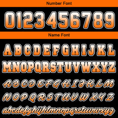 Custom Varsity Jacket Letterman Jacket For Men, Women And Youth Orange Black