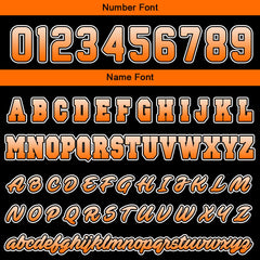 Custom Varsity Jacket Letterman Jacket For Men, Women And Youth Orange Black