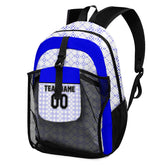 Customize White Blue Black Backpacks Featuring Personalized Names, Numbers and Logos