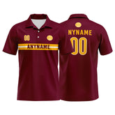 Custom Football Polo Shirts for Men, Women, and Kids Add Your Unique Logo&Text&Number Washington