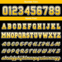 Custom Varsity Jacket Letterman Jacket For Men, Women And Youth Yellow Black