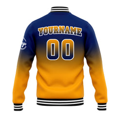 Custom Varsity Jacket Letterman Jacket For Men, Women And Youth Navy&Orange