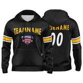 Custom Sweatshirt Hoodie For Men Women Girl Boy Print Your Logo Name Number Black&Yellow&White