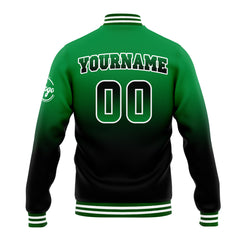 Custom Varsity Jacket Letterman Jacket For Men, Women And Youth Green&Black