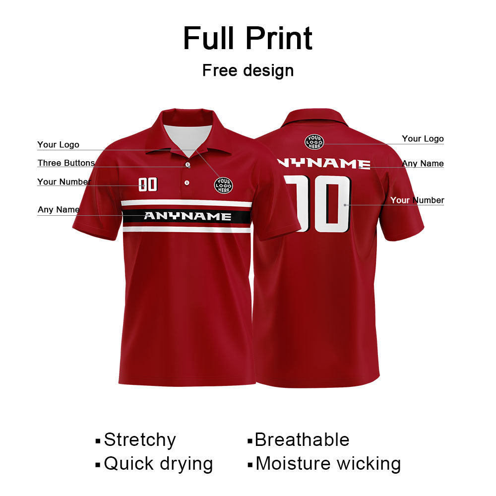 Custom Football Polo Shirts for Men, Women, and Kids Add Your Unique Logo&Text&Number Atlanta