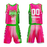 Custom Rose-Green Basketball Jersey for man women uniform Suit Kids Adults Personalized Jersey