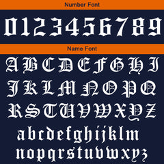 Custom Varsity Jacket Letterman Jacket For Men, Women And Youth Navy Orange