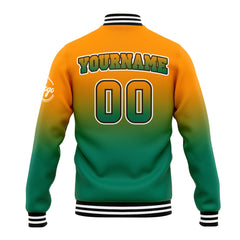 Custom Varsity Jacket Letterman Jacket For Men, Women And Youth Orang&Green