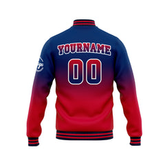 Custom Varsity Jacket Letterman Jacket For Men, Women And Youth Navy&Red