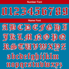 Custom Varsity Jacket Letterman Jacket For Men, Women And Youth Blue Red