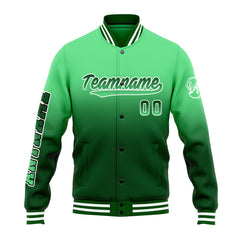 Custom Varsity Jacket Letterman Jacket For Men, Women And Youth Green