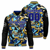Custom Varsity Jacket Letterman Jacket For Men, Women And Youth Royal Yellow