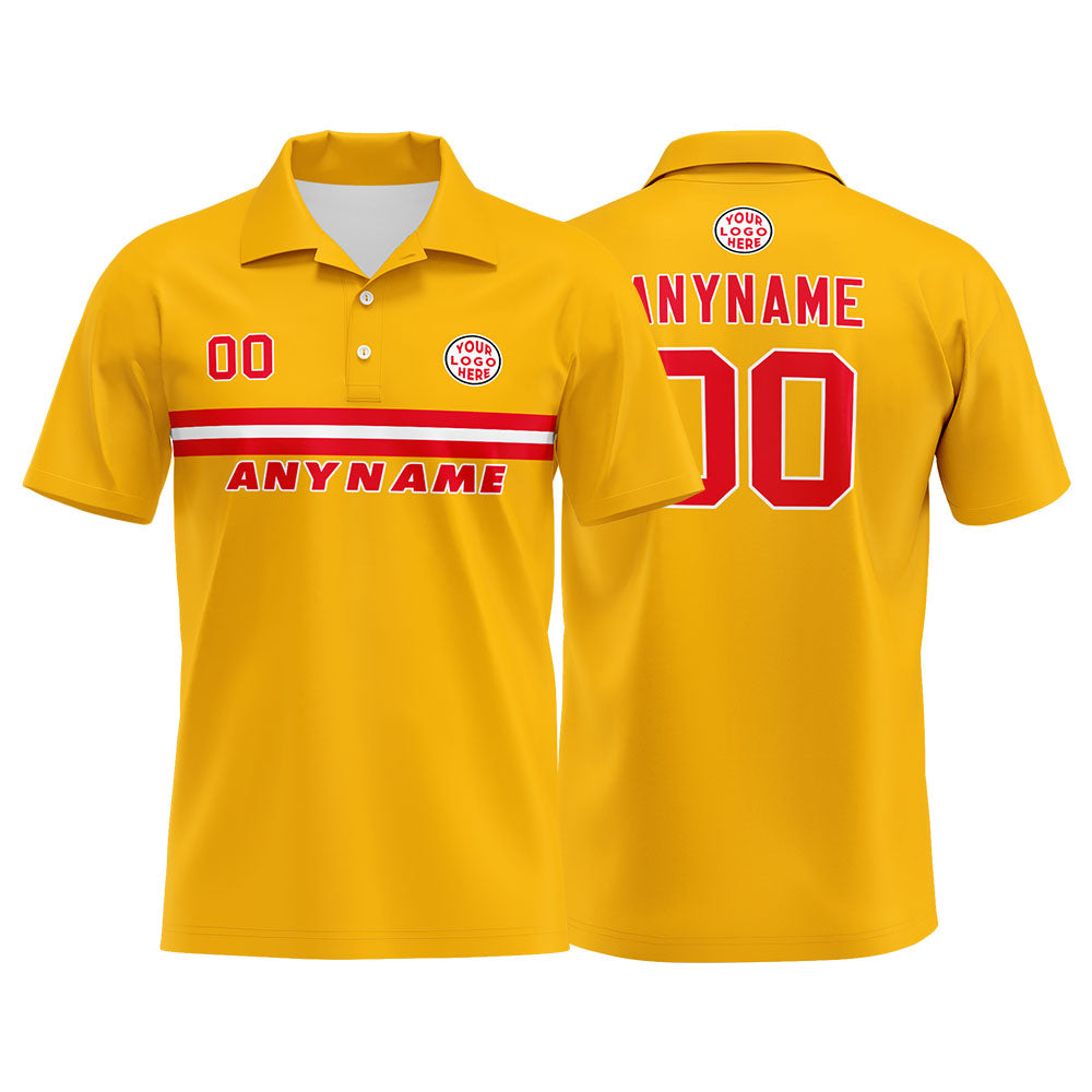 Custom Football Polo Shirts for Men, Women, and Kids Add Your Unique Logo&Text&Number Kansas