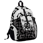 Customize White Black Backpacks Featuring Personalized Names, Numbers and Logos