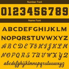 Custom Varsity Jacket Letterman Jacket For Men, Women And Youth Brown Yellow