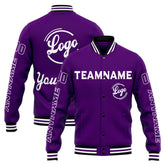 Custom Varsity Jacket Letterman Jacket For Men, Women And Youth Purple