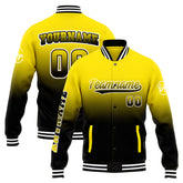 Custom Varsity Jacket Letterman Jacket For Men, Women And Youth Yellow&Black