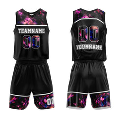 Custom Black-Starry Sky Basketball Jersey for man women uniform Suit Kids Adults Personalized Jersey