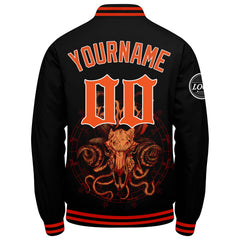 Custom Varsity Jacket Letterman Jacket For Men, Women And Youth Orange