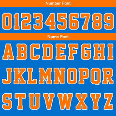 Custom Blue-Orange Basketball Jersey for man women uniform Suit Kids Adults Personalized Jersey