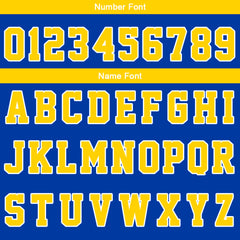 Custom Royal-Yellow Basketball Jersey for man women uniform Suit Kids Adults Personalized Jersey