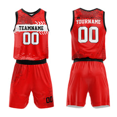 Custom Red Basketball Jersey for man women uniform Suit Kids Adults Personalized Jersey