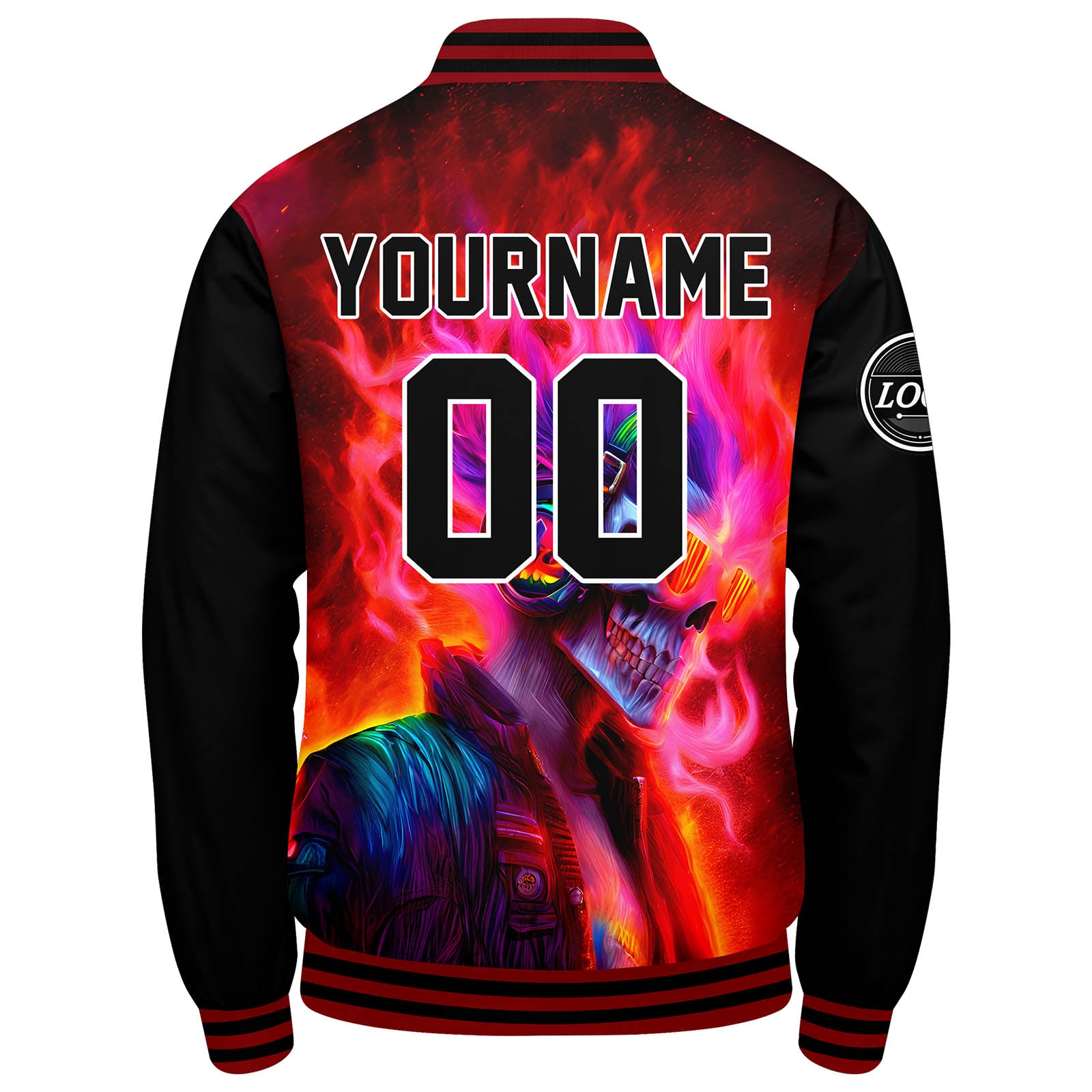 Custom Varsity Jacket Letterman Jacket For Men, Women And Youth Red Black