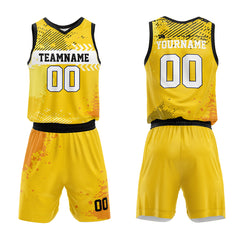 Custom Yellow Basketball Jersey for man women uniform Suit Kids Adults Personalized Jersey