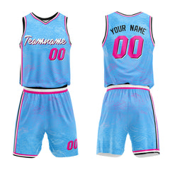 Custom Light Blue Basketball Jersey for man women uniform Suit Kids Adults Personalized Jersey