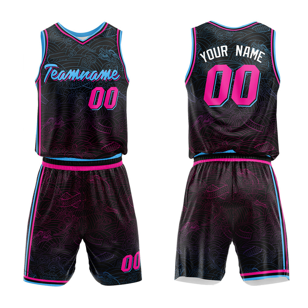 Custom Black Basketball Jersey for man women uniform Suit Kids Adults Personalized Jersey