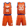 Custom Orange-Royal Basketball Jersey for man women uniform Suit Kids Adults Personalized Jersey