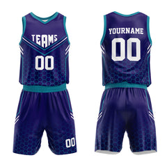 Custom Purple-Teal Basketball Jersey for man women uniform Suit Kids Adults Personalized Jersey