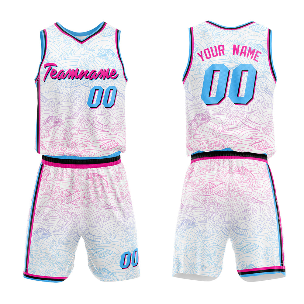 Custom White Basketball Jersey for man women uniform Suit Kids Adults Personalized Jersey