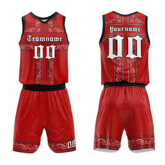 Custom Red-Black Basketball Jersey for man women uniform Suit Kids Adults Personalized Jersey