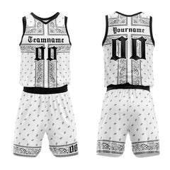 Custom White-Black Basketball Jersey for man women uniform Suit Kids Adults Personalized Jersey