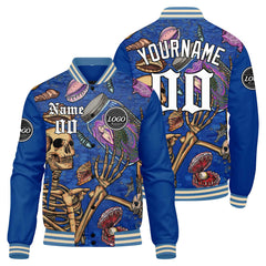 Custom Varsity Jacket Letterman Jacket For Men, Women And Youth Royal