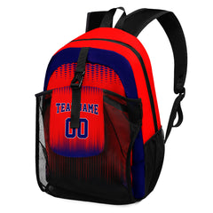 Customize Red Royal Sports Backpacks Featuring Personalized Names, Numbers and Logos