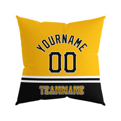 Custom Baseball Throw Pillow for Men Women Boy Gift Printed Your Personalized Name Number Pittsburgh