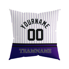 Custom Baseball Throw Pillow for Men Women Boy Gift Printed Your Personalized Name Number Colorado